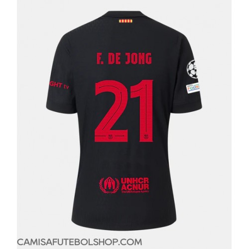 Camisa de time de futebol Barcelona Frenkie de Jong #21 Replicas 2º Equipamento 2024-25 Manga Curta